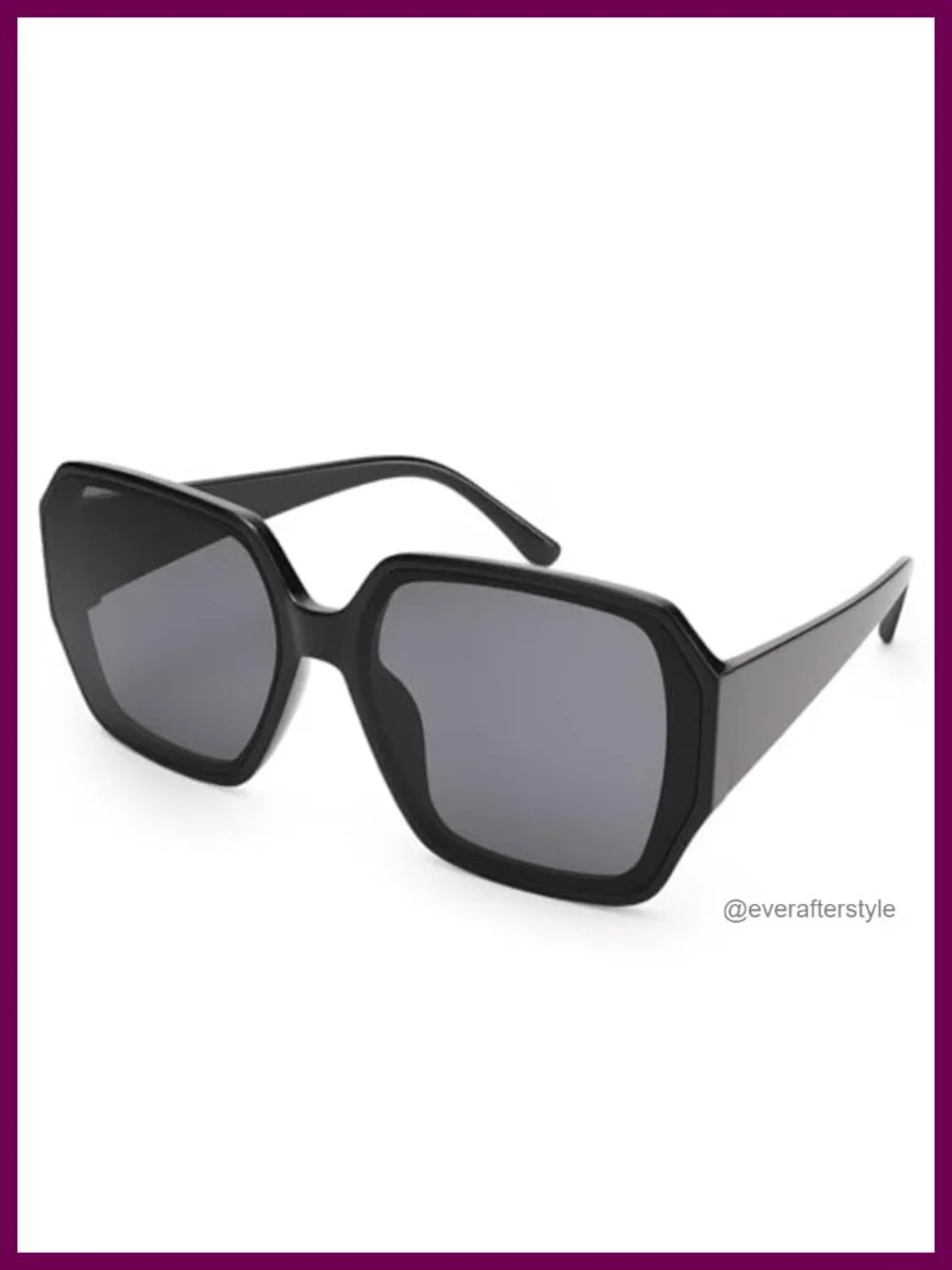 Oversized Square Sunglasses Women Trendy 70s Retro UV400 Large Wide Shades